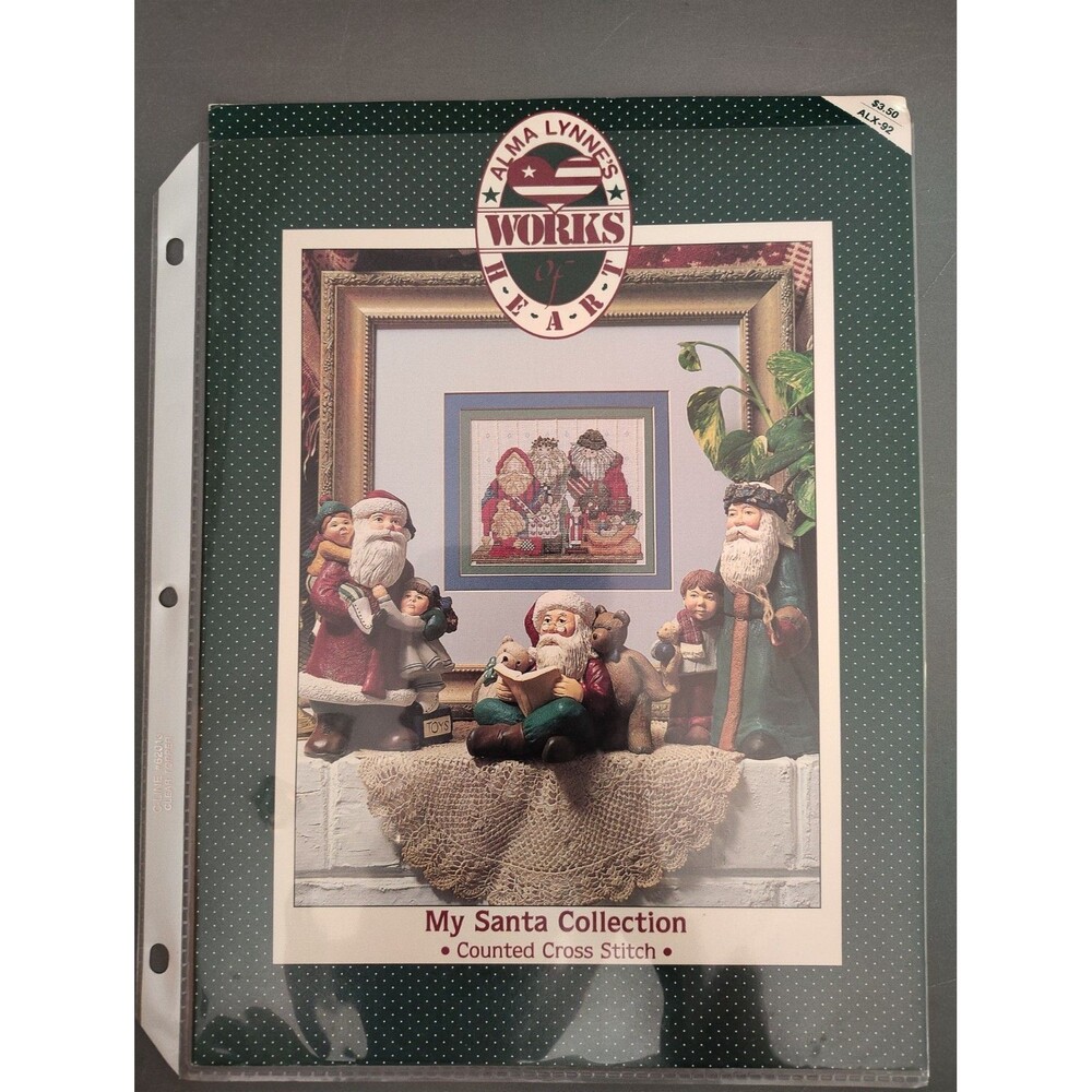 VTG Alma Lynne My Santa Collection Cross Stitch Pattern Chart Christmas ALX-92
